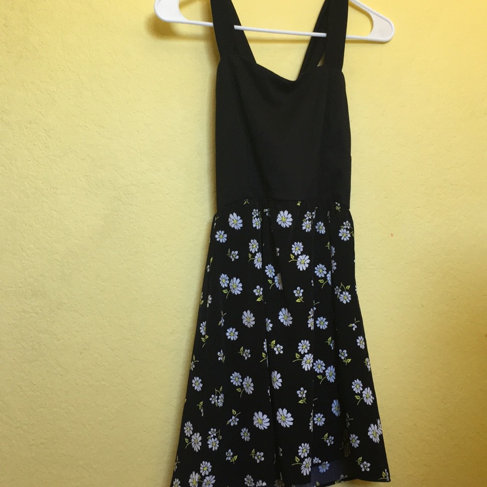 Wetseal Black Sunflower Dress